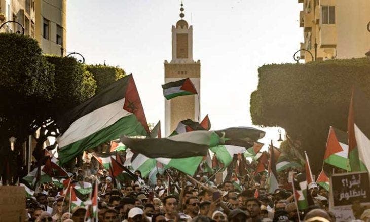 وقفات تضامنية في عدة مدن مغربية لدعم “الصمود الفلسطيني”