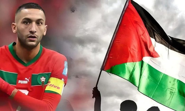 حكيم زياش يُهاجم الحكومة المغربية بسبب فلسطين (صورة)