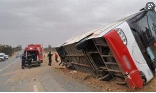 مراكش : انقلاب حافلة يخلف عدد من الجرحى