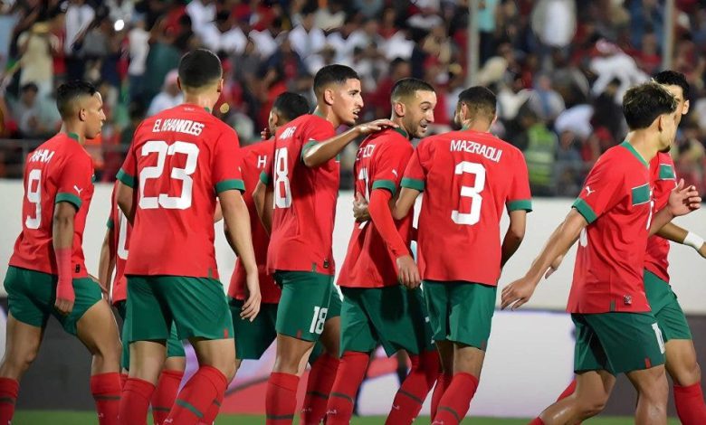 ملخص وأهداف الشوط الأول من مباراة المغرب والغابون 2-1