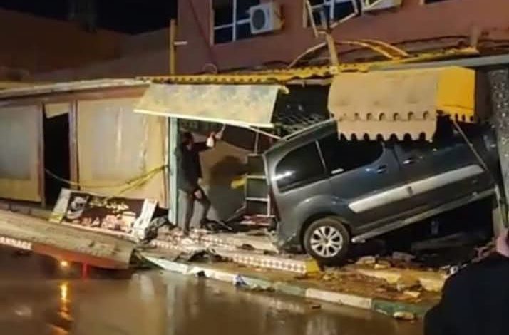 جرادة .. وفاة واحدة وإصابة 08 اشخاص بعد اقتحام سيارة لمقهى