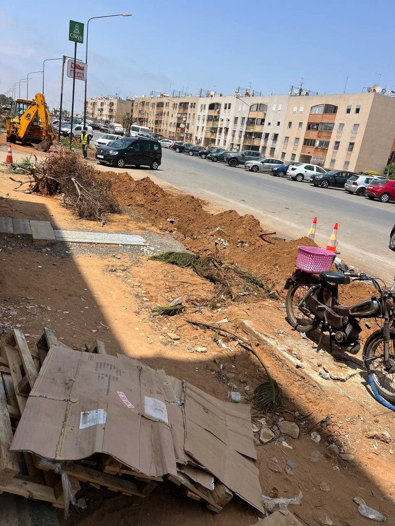 أشغال مفاجئة تشوه جمالية سلا الجديدة و تُثير غضب واستياء الساكنة - صور