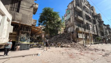 مصر.. مصرع شخص وإصابة 5 في انهيار جزئي لمبنى سكني بالإسكندرية