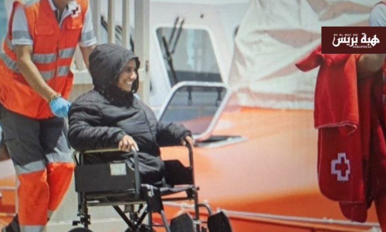 إمرأة مغربية مبتورة الساقين تصل إلى جزر الكناري على متن قوارب الموت