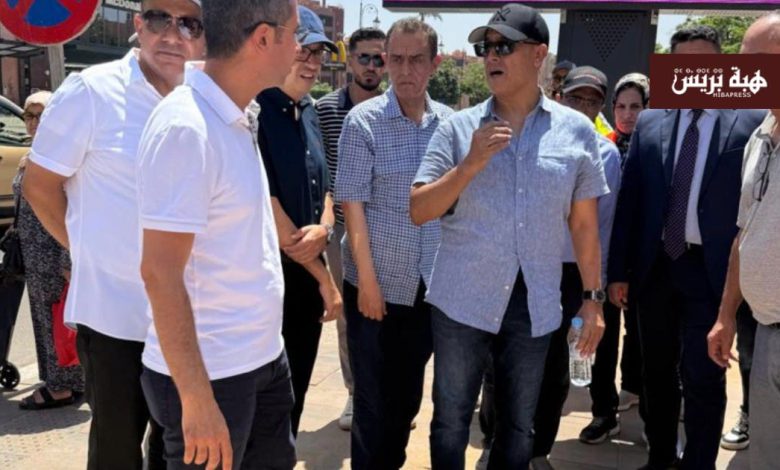 تأخر اشغال شارع رئيسي بمراكش يثير غضب والي الجهة رشيد بنشيخي